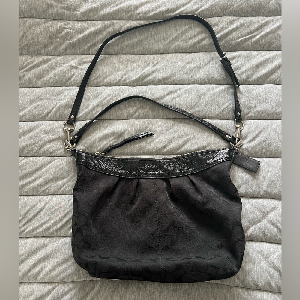 Coach black crossbody handbag